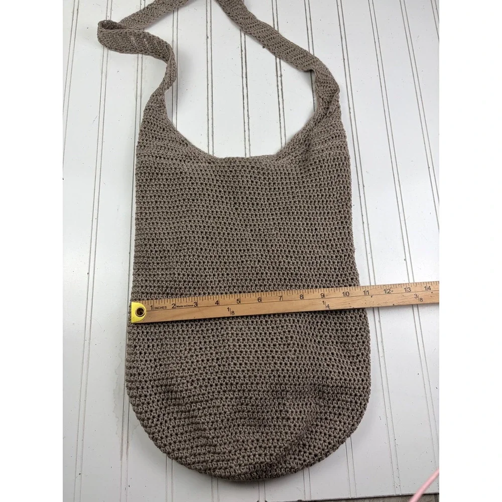 Vintage Y2K Woven Boho Crochet Slouchy Hobo Knit Oversized Shoulder Bag Purse